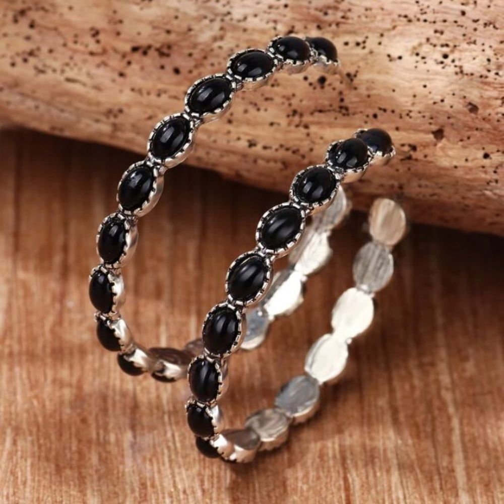 3for$20 Stone Decor Hoop Earrings